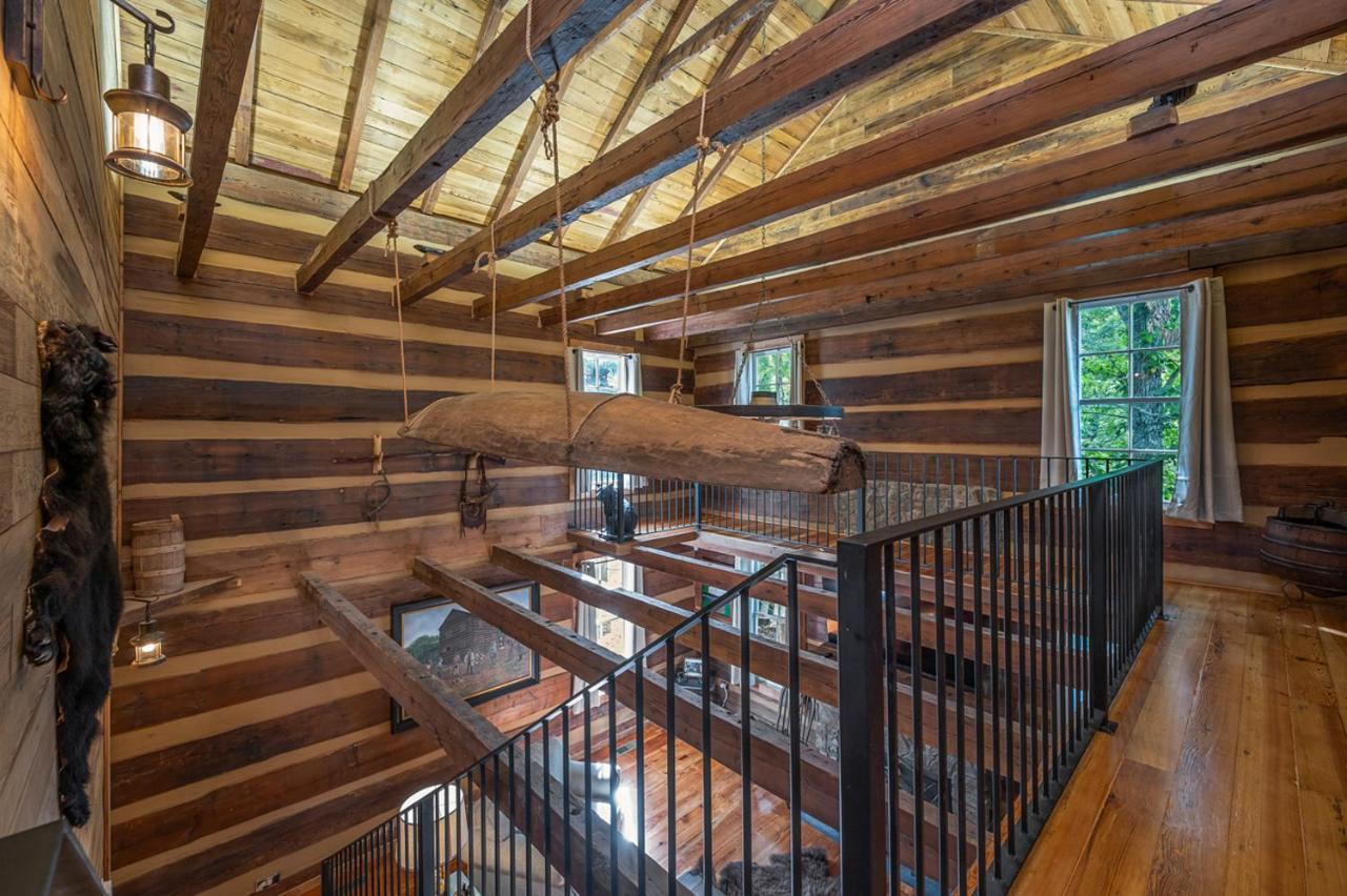 Russell'S Fort At White Oak Point: Historical Cabin On Lake Lure, Luxury, Direct Lake Access! Villa Exterior foto